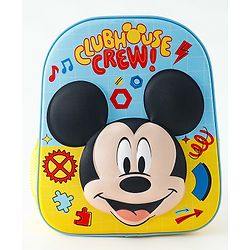 Babyhug Fashion Backpacks With Mickey Mouse Print - Multicolor