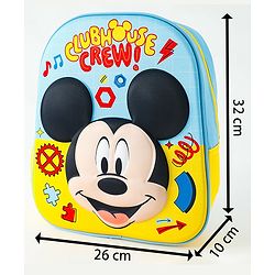 Babyhug Fashion Backpacks With Mickey Mouse Print - Multicolor