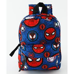 Babyhug Fashion Backpacks With Spider Man Print - Navy Blue