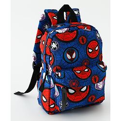 Babyhug Fashion Backpacks With Spider Man Print - Navy Blue