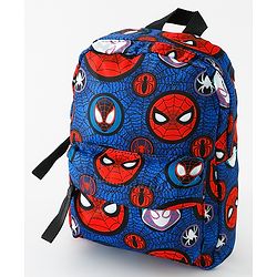 Babyhug Fashion Backpacks With Spider Man Print - Navy Blue