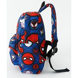 Babyhug Fashion Backpacks With Spider Man Print - Navy Blue