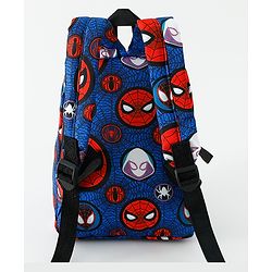 Babyhug Fashion Backpacks With Spider Man Print - Navy Blue