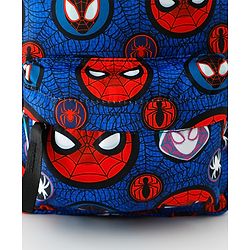 Babyhug Fashion Backpacks With Spider Man Print - Navy Blue