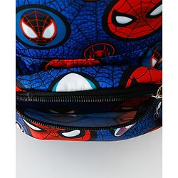 Babyhug Fashion Backpacks With Spider Man Print - Navy Blue