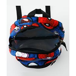 Babyhug Fashion Backpacks With Spider Man Print - Navy Blue