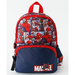 Babyhug Fashion Backpacks With Spider Man Print - Multicolor