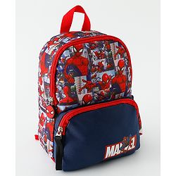 Babyhug Fashion Backpacks With Spider Man Print - Multicolor