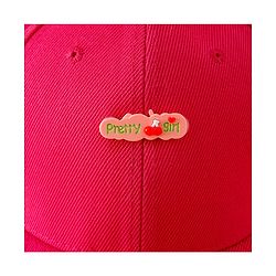 Babyhug Baseball Caps with Dino Applique Dark Pink - Diameter 17 cm