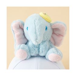 Babyhug Baseball Cap With Elephant Applique Off White - Diameter 18 cm
