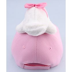 Babyhug Baseball Cap With Dolphin Applique Pink - Diameter 17 cm