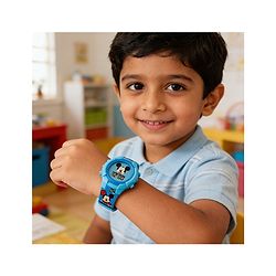 Babyhug Free Size Digital Watch with Mickey Mouse Print - Blue
