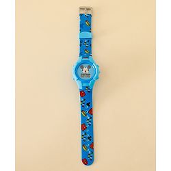 Babyhug Free Size Digital Watch with Mickey Mouse Print - Blue