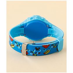 Babyhug Free Size Digital Watch with Mickey Mouse Print - Blue