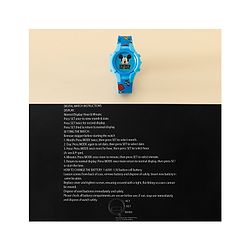 Babyhug Free Size Digital Watch with Mickey Mouse Print - Blue