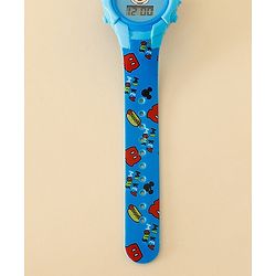 Babyhug Free Size Digital Watch with Mickey Mouse Print - Blue