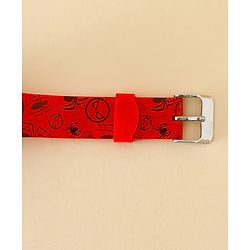 Babyhug Free Size Digital Watch with Spiderman Print - Red