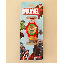 Babyhug Free Size Digital Watch with Avengers Print - Mutlicolour