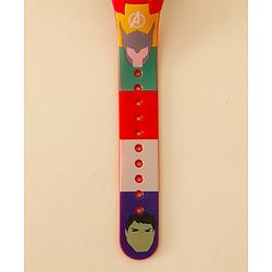 Babyhug Free Size Digital Watch with Avengers Print - Mutlicolour