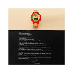Babyhug Free Size Digital Watch with Avengers Print - Mutlicolour