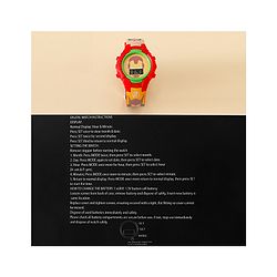 Babyhug Free Size Digital Watch with Avengers Print - Mutlicolour