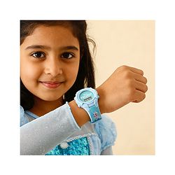 Babyhug Free Size Digital Watch with Frozen Print - Blue & White
