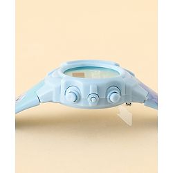 Babyhug Free Size Digital Watch with Frozen Print - Blue & White