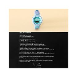 Babyhug Free Size Digital Watch with Frozen Print - Blue & White