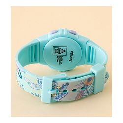 Babyhug Free Size Digital Watch with Stitch Print - Light Blue & White