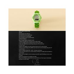 Babyhug Free Size Digital Watch with Yoda Print - Green