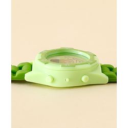Babyhug Free Size Digital Watch with Yoda Print - Green