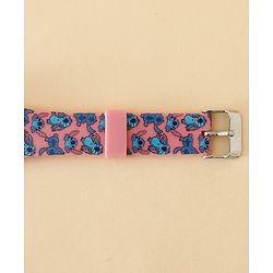 Babyhug Free Size Digital Watch with Stitch Print - Pink