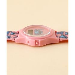 Babyhug Free Size Digital Watch with Stitch Print - Pink