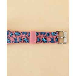 Babyhug Free Size Digital Watch with Stitch Print - Pink