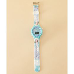 Babyhug Free Size Digital Watch with Frozen Print - Green & Blue