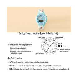 Babyhug Free Size Digital Watch with Frozen Print - Green & Blue