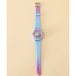 Babyhug Free Size Digital Watch with Frozen Print - Blue & Pink