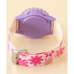 Babyhug Free Size Digital Watch with Minnie Mouse Print - Pink & Purple