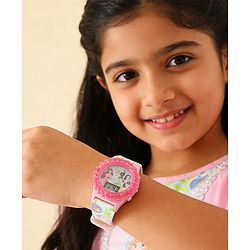 Babyhug Free Size Digital Watch Disney Print- Pink