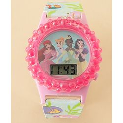 Babyhug Free Size Digital Watch Disney Print- Pink