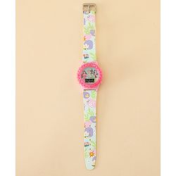 Babyhug Free Size Digital Watch Disney Print- Pink