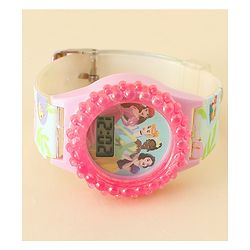 Babyhug Free Size Digital Watch Disney Print- Pink