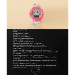 Babyhug Free Size Digital Watch Disney Print- Pink