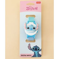 Babyhug Free Size Digital Watch with Mickey Mouse Print - White &  Blue