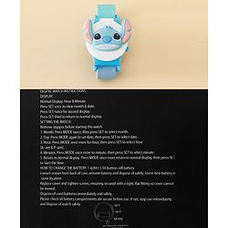 Babyhug Free Size Digital Watch with Mickey Mouse Print - White &  Blue