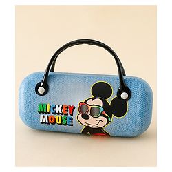 Babyhug Mickey Mouse Print Glasses Case Free Size - Blue