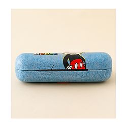 Babyhug Mickey Mouse Print Glasses Case Free Size - Blue