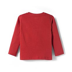 Babyhug Cotton Knit Full Sleeves Night Suit With Dream Squad Text Print - Maroon