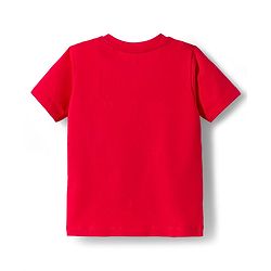 Babyhug 100% Cotton Knit Half Sleeves T-Shirt with Stripes & Dino Print Pack of 3 - Navy Blue Light Blue & Red