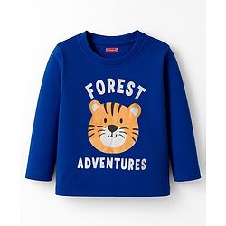 Babyhug 100% Cotton Knit Full Sleeves Striped T-Shirts with Text Graphic Pack of 3 - Multicolor